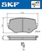 Комплект гальмівних колодок, дискове гальмо SKF VKBP 80531 A (23314)