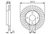 Гальмівний диск BOSCH 0986479 T66 (BD2288, E11 90R-02C01123/26611)