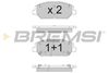 Набір гальмівних колодок, дисковий гальмо BREMSI BP3786 (22804, 22805, 22806, SPB786)