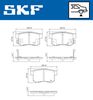 комплект спирачно феродо, дискови спирачки