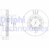 Тормозной диск DELPHI BG3559