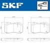 комплект спирачно феродо, дискови спирачки