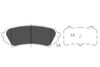 Набір гальмівних прокладок, дискове гальмо KAVO PARTS KBP-9118