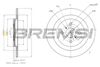Гальмівний диск BREMSI CD7588S (DBB588S)