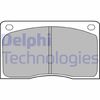 Комплект тормозных колодок, дисковый тормоз DELPHI LP132 (20380, D135-7067)