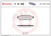 BREMBO Brake Pad Set, disc brake P 10 008