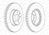 Ferodo DDF330C Brake Disc Pair of Discs