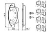 комплект спирачно феродо, дискови спирачки