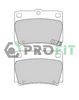Комплект тормозных колодок, дисковый тормоз PROFIT 5000-1570