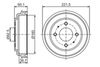 BOSCH Brake Drum 0 986 477 284