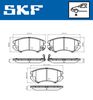 комплект спирачно феродо, дискови спирачки