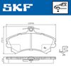 Sada brzdových destiček, kotoučová brzda VKBP 80193 A
