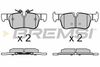 Набір гальмівних колодок, дисковий гальмо BREMSI BP3633 (SPB633)