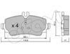 Комплект тормозных колодок, дисковый тормоз CIFAM 822-310-0 (D1250, 23070)