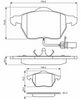 комплект спирачно феродо, дискови спирачки