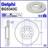 Brzdový kotouč BG5343C