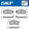 комплект спирачно феродо, дискови спирачки