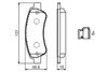 Sada brzdových destiček, kotoučová brzda 0 986 494 604
