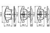 Комплект тормозных колодок, дисковый тормоз BOSCH 0 986 495 407 (BP1780, E9 90R-02A1080/1682, 25591;25592;25593)