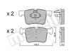 Комплект гальмівних колодок, дискове гальмо METELLI 22-0961-0 (D1561, 25199, 25200)