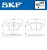 SKF Brake Pad Set, disc brake VKBP 81006