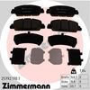 Комплект тормозных колодок, дисковый тормоз ZIMMERMANN 25792.170.1 (25792, 25793, 25794, D1654-8883)