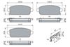 Bosch Brake Pad Set, disc brake 0 986 494 634