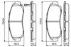 Bosch Brake Pad Set, disc brake 0 986 494 308