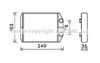 Теплообмінник, нагрівання салону AVA QUALITY COOLING DAA6014