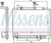 Nissens 606221 Radiator, engine cooling