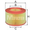 Воздушный фильтр MFILTER A 277