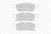 комплект спирачно феродо, дискови спирачки