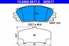 Комплект гальмівних колодок, дискове гальмо ATE 13.0460-5617.2 (605617, 24451)