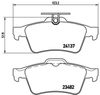 Набір гальмівних колодок, дискотне гальмо BREMBO P 59 042 (24137, 23482, D1095 7874, D1095 7957, D1095 8248, D1564 7957, D973 7874)