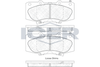 Комплект гальмівних колодок, дискове гальмо ICER 182006 (25209, 25210, D1567-8776)