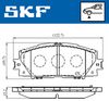комплект спирачно феродо, дискови спирачки