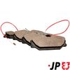 комплект спирачно феродо, дискови спирачки