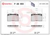 BREMBO Brake Pad Set, disc brake P A6 003