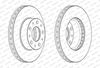 brzdové kotouče - pár CITROEN, FIAT, PEUGEOT pn. DDF2659