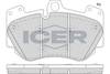 Комплект тормозных колодок, дисковый тормоз ICER 182349 (22149, 22435, 24129, D1130-9134)