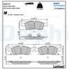 Комплект тормозных колодок, дисковый тормоз DELPHI LP3712