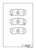 Комплект гальмівних колодок, дискове гальмо MK Kashiyama D6054M