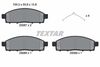 Комплект тормозных колодок, дисковый тормоз TEXTAR 2508703 (25087, 25088, 25089, 25087 158  1 5)