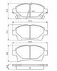 комплект спирачно феродо, дискови спирачки