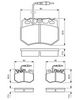 комплект спирачно феродо, дискови спирачки