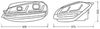 Osram Headlight Set LEDHL109-BK LHD