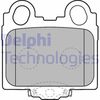 Комплект гальмівних колодок, дискове гальмо DELPHI LP1510 (23429, D771)