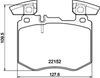 Комплект тормозных колодок, дисковый тормоз HELLA PAGID 8DB 355 039-981 (T3175, 21152, 9405D2162)