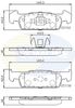 Комплект гальмівних колодок, дискове гальмо COMLINE CBP02223