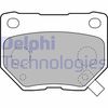 Комплект тормозных колодок, дисковый тормоз DELPHI LP1780 (23381, 23382, D461-8299)